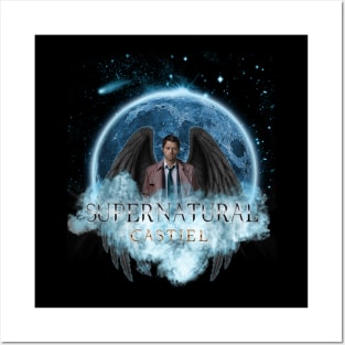 Supernatural Casteil Blue Moon Dream Catcher Posters and Art